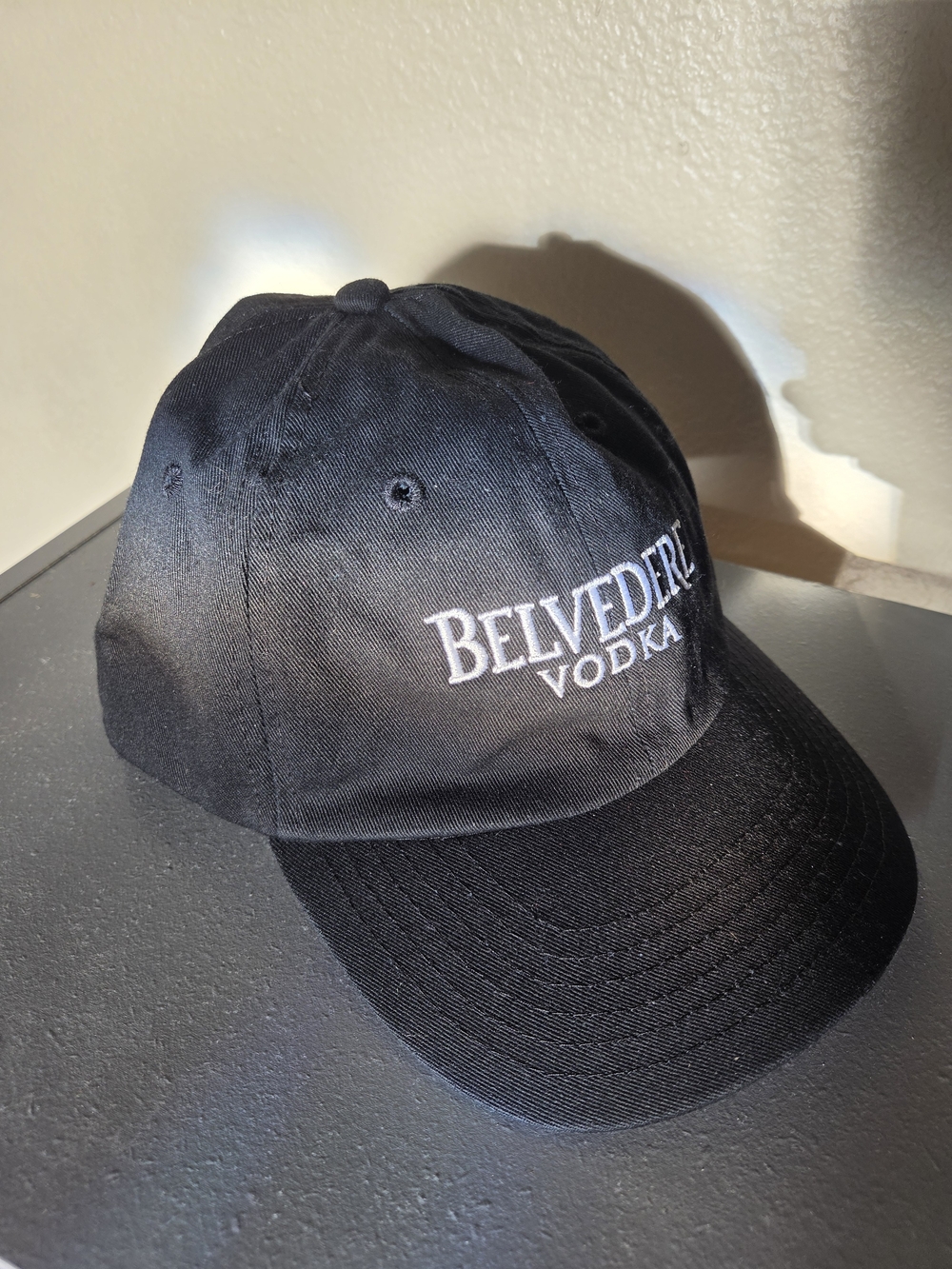 Black Belvedere Vodka Baseball Cap